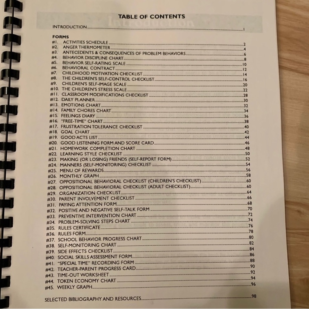 Forms for helping the ADHD child! New! Excellent resource! - Picture 5 of 12